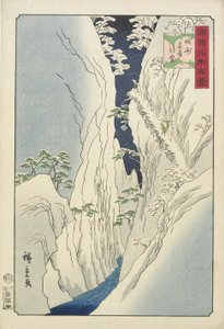 Neige à la Gorge de Kiso dans la Province de Shinshu, novembre 1859